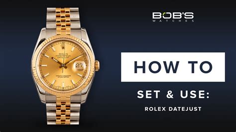 youtube how to set a rolex datejust|adjust date on Rolex Datejust.